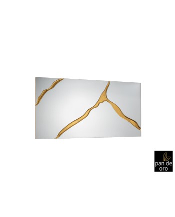 SURCOS II-ESPEJO PAN ORO 80X180